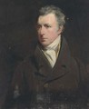 Portrait of a gentleman, bust-length, in a brown coat and yellow waistcoat - (after) Sir Henry Raeburn