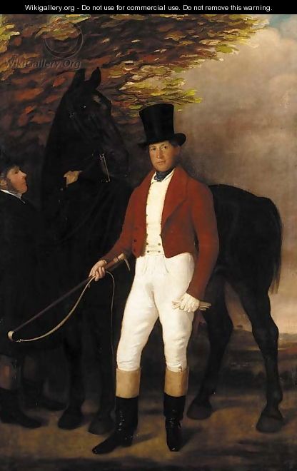 Portrait of a Lewis Adams of Watlands, Wolstanton, Staffordshire (1808-1850) - (after) Sir Francis Grant