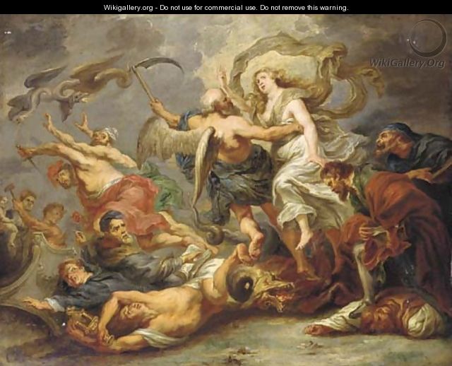 The Victory of Eucharistic Truth over Heresy - (after) Sir Peter Paul Rubens