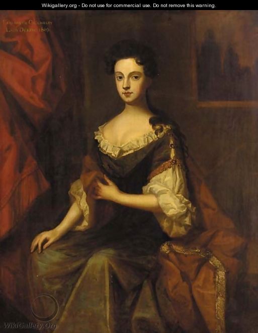 Portrait of Elizabeth Chomeley, Lady Dering - (after) Sir Peter Lely