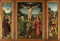 Central panel The Crucifixion with the Virgin and Saint John the Evangelist - (after) The Master Of Frankfurt