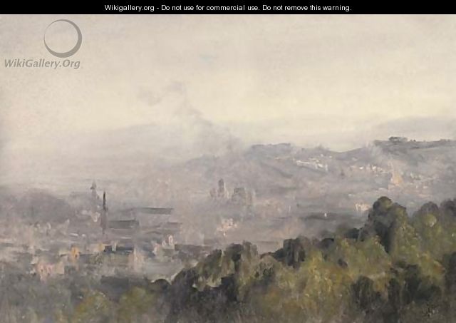 A panorama of Edinburgh - (after) Telemaco Signorini