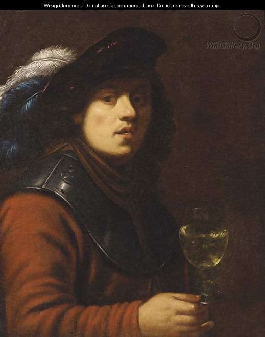 A young man - (after) Rembrandt Van Rijn