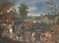 Soldiers sacking a village - (after) Sebastian Vrancx