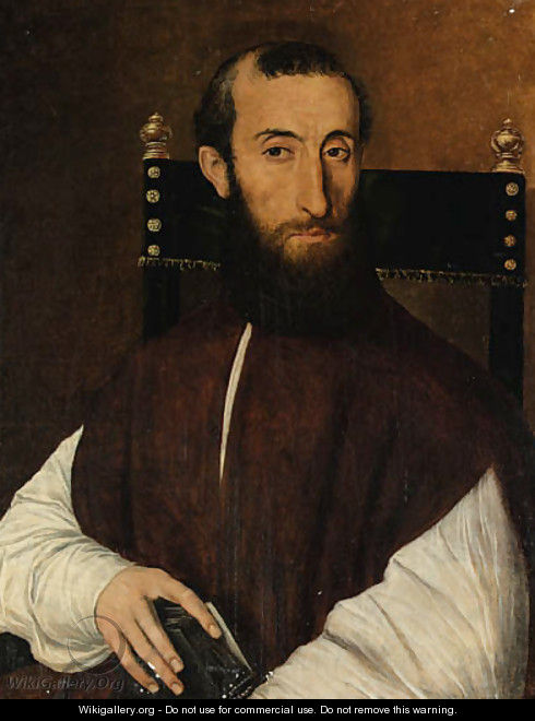 Portrait of a cleric - (after) Scipione Pulzone Da Gaeta