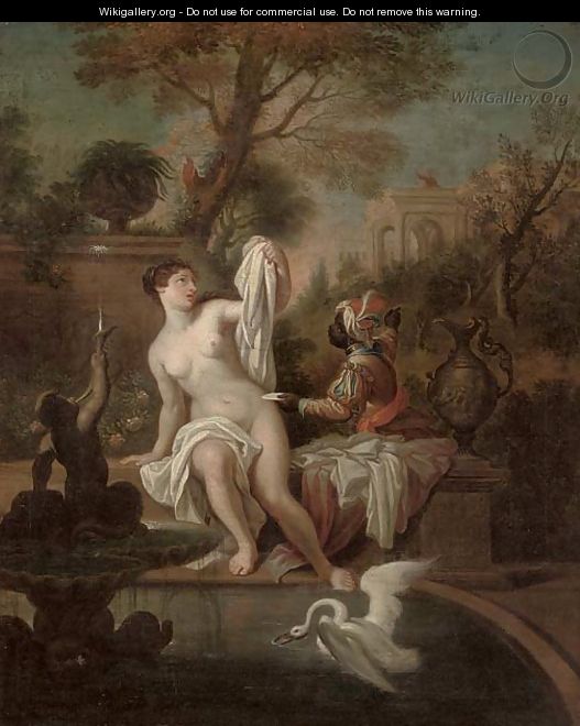 The Bath of Bathsheba - (after) Sebastian-Jacques Leclerc, Called Lerclerc Gobelins