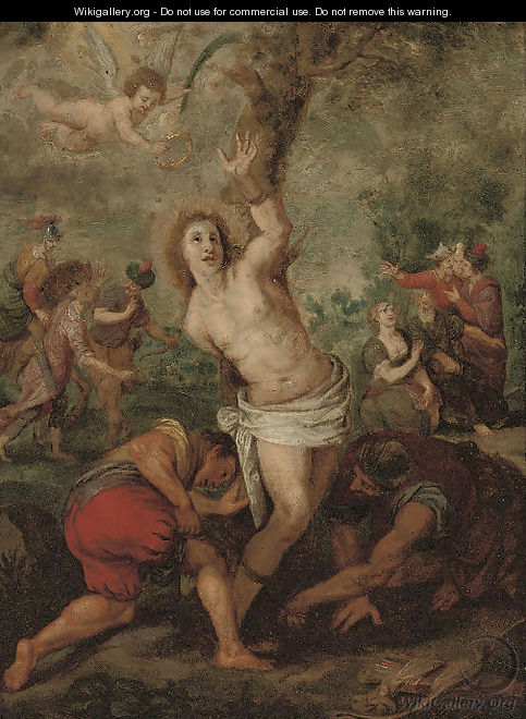 The Martyrdom of Saint Sebastian - (after) Simon De Vos