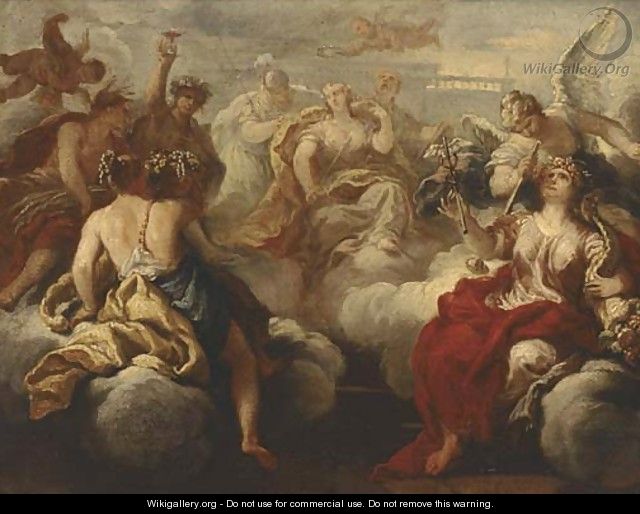 The Feast of the Gods - (after) Sebastiano Ricci