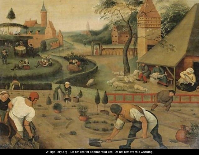 An allegory of spring - (after) Pieter The Younger Brueghel