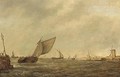 Shipping in a stiff breeze - (after) Pieter The Elder Mulier