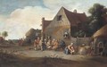 Peasants outside an inn - (after) Pieter De Bloot