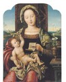 The Virgin and Child Enthroned - (after) Pieter Coecke Van Aelst