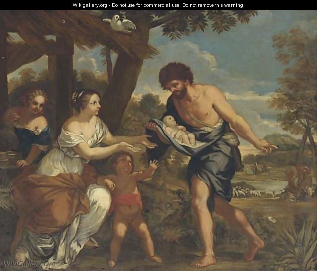 The Finding of Romulus and Remus - (after) Cortona, Pietro da (Berrettini)