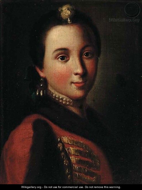 Portrait of a lady - (after) Pietro Antonio Rotari
