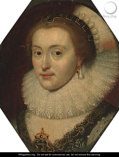 Portrait of a lady - (after) Michiel Jansz. Van Mierevelt