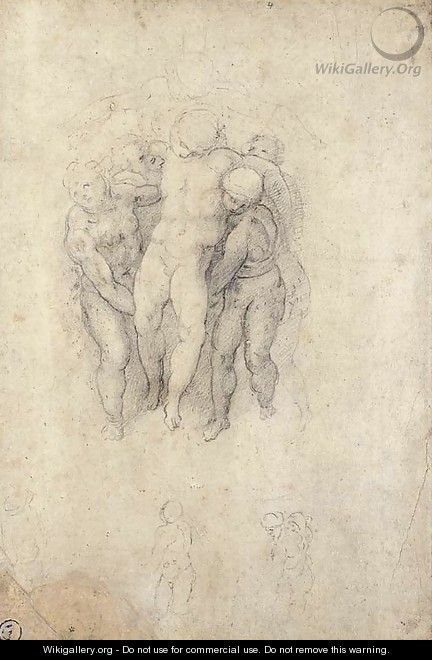 Study for an Entombment - (after) Michelangelo Buonarroti