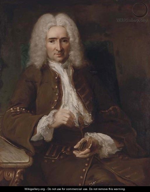 Portrait of Sebastien Chastatain - (after) Nicolas De Largillierre