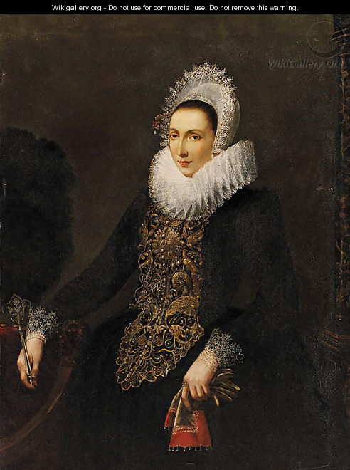 Portrait of a Lady - (after) Nicolaes (Pickenoy) Eliasz