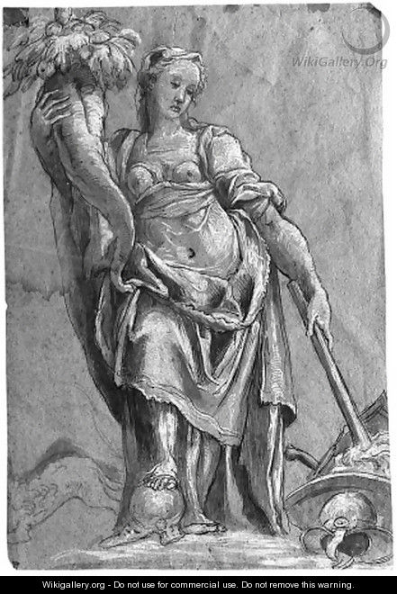 An allegorical figure of Peace - (after) Niccolo Dell
