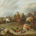 A cavalry battle a fragment - (after) Palamedes Palamedesz. (Stevaerts, Stevens)