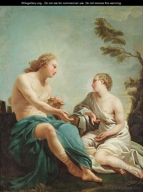 Apollo and the Cumean Sibyl - (after) Noel Halle