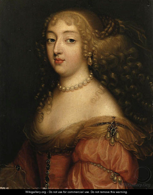 Portrait of a Lady, said to be Laura Mancini, Duchesse de Mrceur - (after) Louis Ferdinand (the Elder) Elle