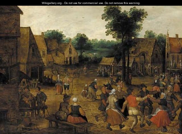 A village kermesse - (after) Lucas Van Valckenborch