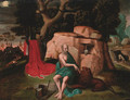 Saint Jerome in the wilderness - (after) Lucas Gassel