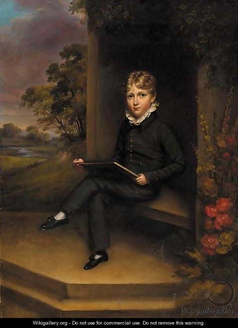 Portrait of a boy - (after) Marshall Claxton