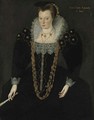 Portrait of Lucy, Lady Reynell of Ford - (after) Marcus The Younger Gheerhaerdts
