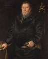 Portrait of Stephen Bull, Master Gunner of England - (after) Marcus The Younger Gheeraerdts