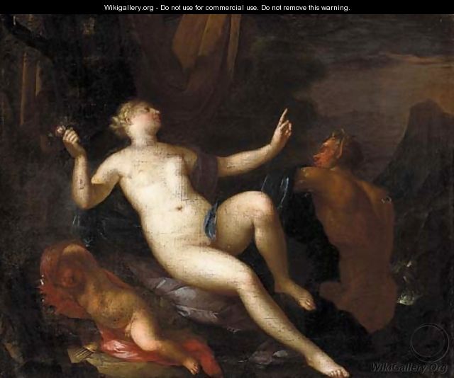 Venus with Satyrs - (after) Mattys Terwesten