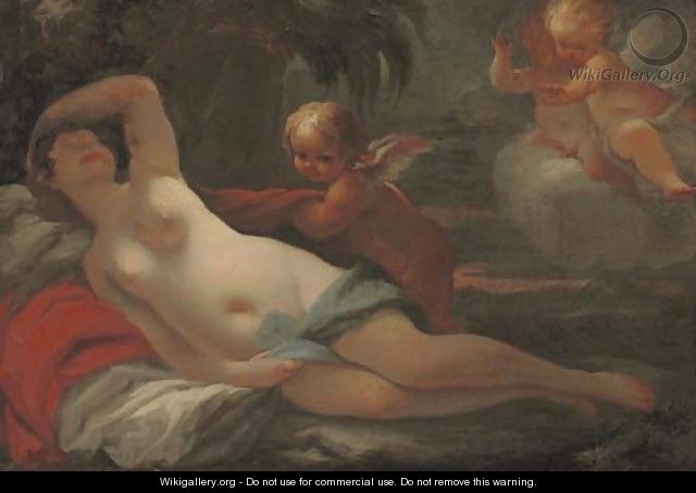 Venus and Cupid with putti - (after) Matteo Bonecchi