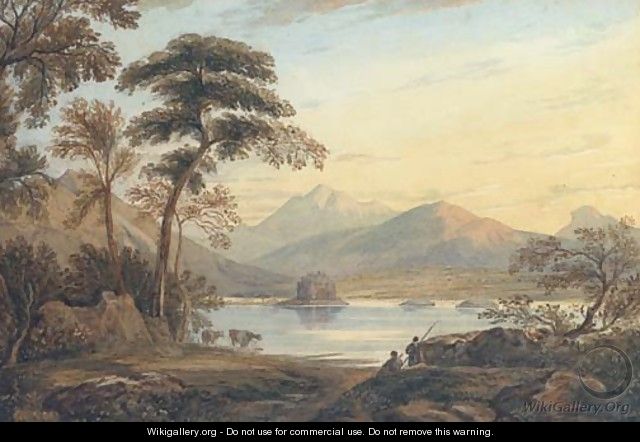 Kilchurn Castle, Loch Awe - (after) John Varley