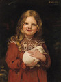 Portrait Of A Young Girl - (after) John Seymour Lucas