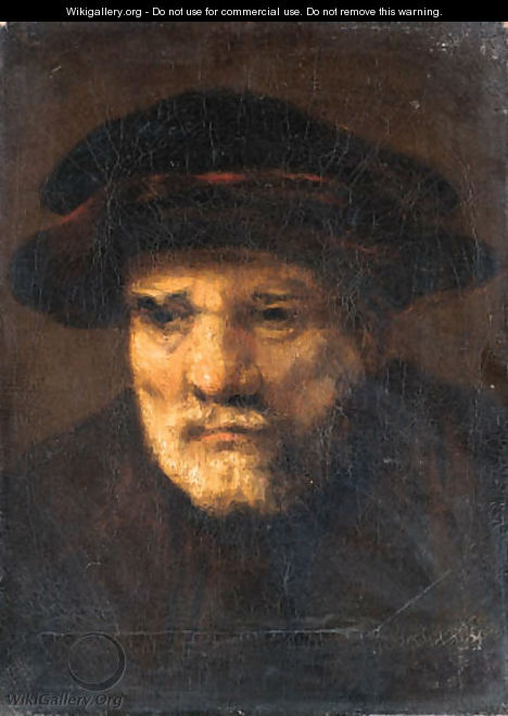Head of a bearded old man - (after) Karel Van Der Pluym