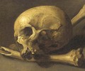 A momento mori of a skull and bones - (after) Theodore Gericault