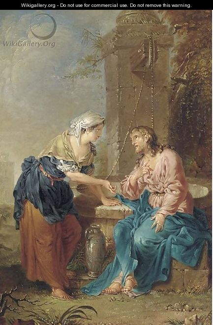 Christ and the Woman of Samaria - (after) Januarius Johann Rasso Zick