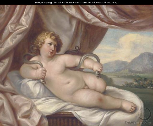 The infant Hercules - (after) Johann Heinrich The Elder Tischbein