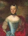 Portrait of a noblewoman - (after) Johann Georg Ziesenis