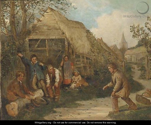 A game of egg cap - (after) James William Cole