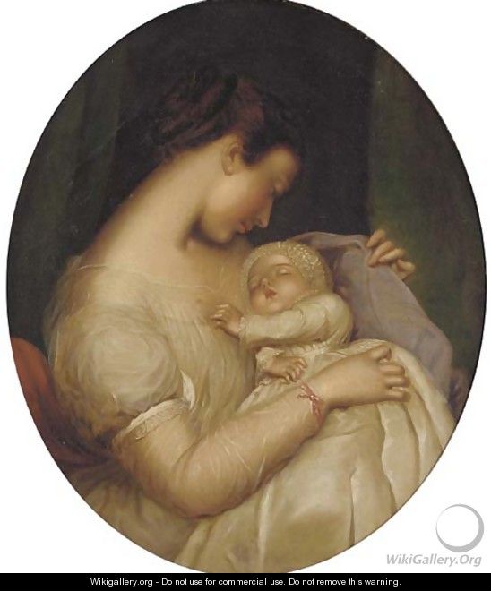 Mother and child - (after) James Sant