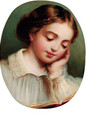 A young girl reading - (after) James Sant