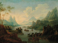 A Rhenish landscape with a town beyond - (after) Jan Griffier I