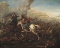 A cavalry battle - (attr.to) Huchtenburg, Jan van