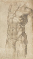 A nude male torso - Bartolomeo Passarotti