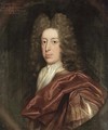 Portrait of the Hon. Harie Maule, bust-length, in a brown cloak and white stock, feigned oval - Benjamin Ferrers