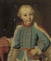 Portrait of a boy in fancy dress, half-length, wearing a soldier