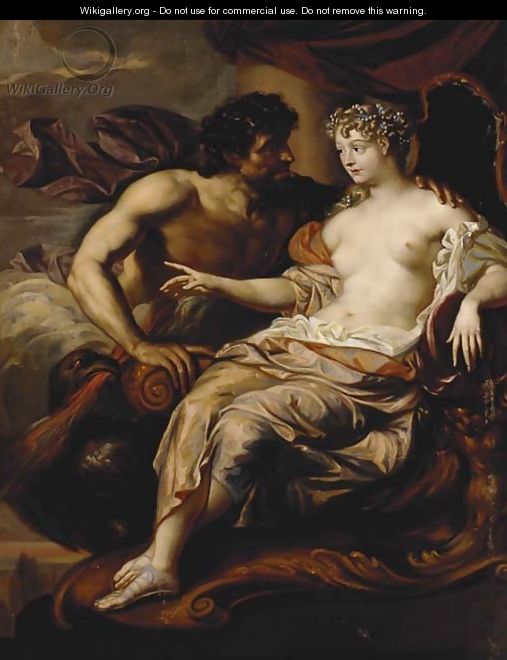 Portrait of Madame de Grignan as Hebe with Jupiter at her side - Augustus Terwesten