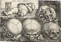 Sleeping Child with Four Skulls - Barthel Beham